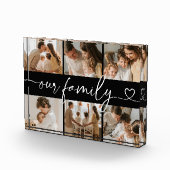 Heart Script Typography Elegant Our Family フォトブロック (右)