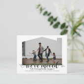 Heart Script We've Moved New Home Photo Moving 案内ポストカード (スタンド正面)