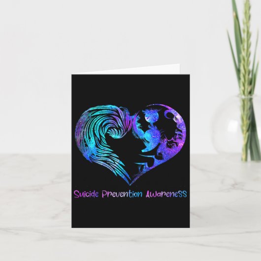 Heart Semicolon Suicide Prevention Awareness Week カード (正面)