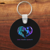 Heart Semicolon Suicide Prevention Awareness Week キーホルダー (正面)