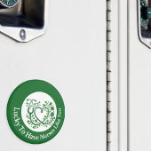 Heart Shamrock Stethoscope Lucky to Have Nurses マグネット