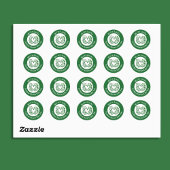 Heart Shamrock Stethoscope Lucky to Have Nurses ラウンドシール