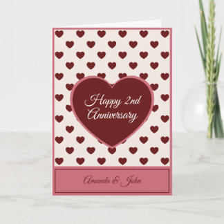 Heart Shape Happy Anniversary Card シーズンカード