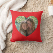 Heart Shape Photo Bright Red クッション (ブランケット)