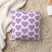 Heart Shape Plaid Pink Purple クッション (ブランケット)