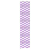 Heart Shape Plaid Pink Purple Table Runner ショートテーブルランナー (正面)