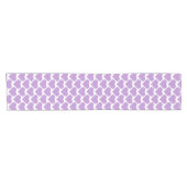 Heart Shape Plaid Pink Purple Table Runner ショートテーブルランナー (横)