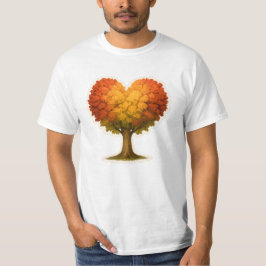 Heart Shaped Autumn Tree Tシャツ