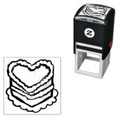 Heart Shaped Birthday Cake                         セルフインキングスタンプ (インサイチュ)
