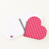 Heart Shaped Checked Tablecloth Pattern ノートブック (内部)
