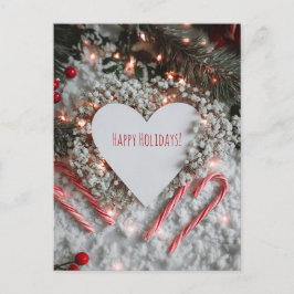Heart-shaped Christmas card  シーズンポストカード