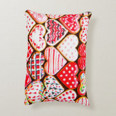 Heart shaped cookies icing for Valentine's day del アクセントクッション (裏面(縦))