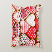 Heart shaped cookies icing for Valentine's day del アクセントクッション (正面(垂直))