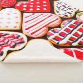 Heart shaped cookies icing for Valentine's day del シェルパブランケット (3/4)