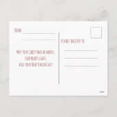 Heart-shaped decoration featuring flowers, berries シーズンポストカード (裏面)