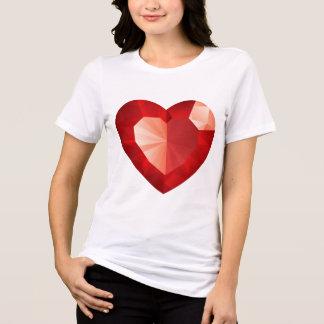 Heart shaped diamond t shirt トライブレンドＴシャツ