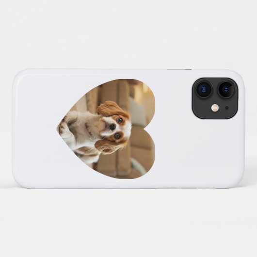 Heart-Shaped Dog Design Case-Mate iPhoneケース (裏面(横))