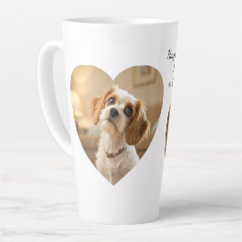 Heart-Shaped Dog Design – “Happiness on Four Paws” カフェラテマグ