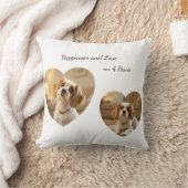 Heart-Shaped Dog Design – “Happiness on Four Paws” クッション (ブランケット)