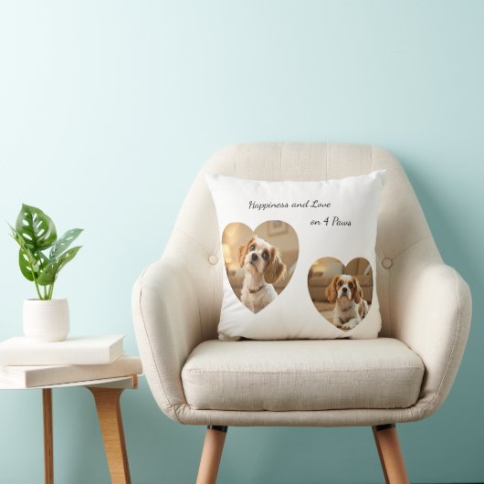 Heart-Shaped Dog Design – “Happiness on Four Paws” クッション (椅子)
