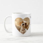 Heart-Shaped Dog Design – “Happiness on Four Paws” コーヒーマグカップ (左)