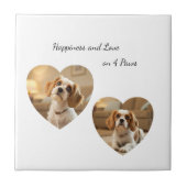 Heart-Shaped Dog Design – “Happiness on Four Paws” タイル (正面)