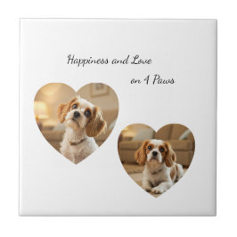 Heart-Shaped Dog Design – “Happiness on Four Paws” タイル