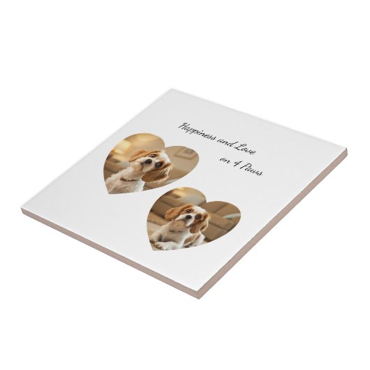 Heart-Shaped Dog Design – “Happiness on Four Paws” タイル (側面)