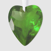 Heart‑Shaped Emerald オーナメント (正面)