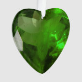 Heart‑Shaped Emerald オーナメント (正面)