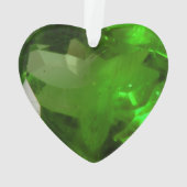 Heart‑Shaped Emerald オーナメント (裏面)