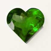 Heart‑Shaped Emerald ノートブック (裏面)