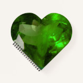Heart‑Shaped Emerald ノートブック (正面)