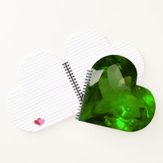 Heart‑Shaped Emerald ノートブック