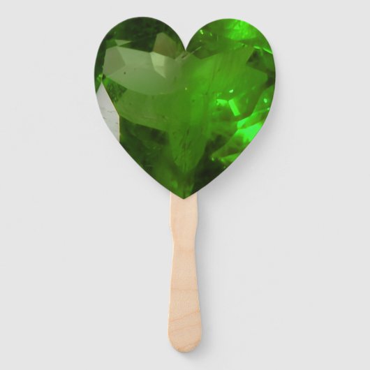 Heart‑Shaped Emerald ハンドファン (裏面)