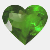 Heart‑Shaped Emerald ハートシール (正面)