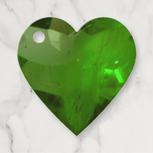 Heart‑Shaped Emerald フェイバータグ (正面)