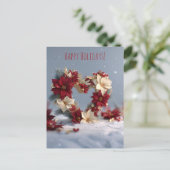 Heart-shaped floral arrangement on Christmas  シーズンポストカード (スタンド正面)