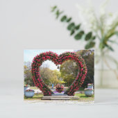 Heart-Shaped Flower Topiary ポストカード (スタンド正面)