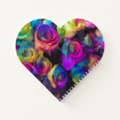 Heart shaped journal ノートブック (裏面)