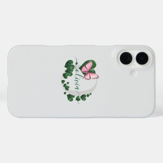 Heart-Shaped Leaves Bouquet Case-Mate iPhoneケース (裏面 (横))