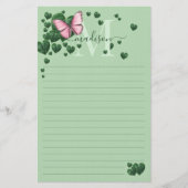 Heart-Shaped Leaves Bouquet Stationery 便箋 (正面)