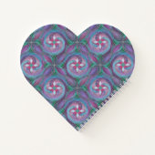 Heart-Shaped “Lemurian Ley Lines” Spiral Notebook ノートブック (裏面)