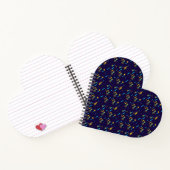 Heart-shaped notebook with a spiral binding  ノートブック (内部)