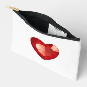 heart shaped pencil case アクセサリーポーチ (見開き)