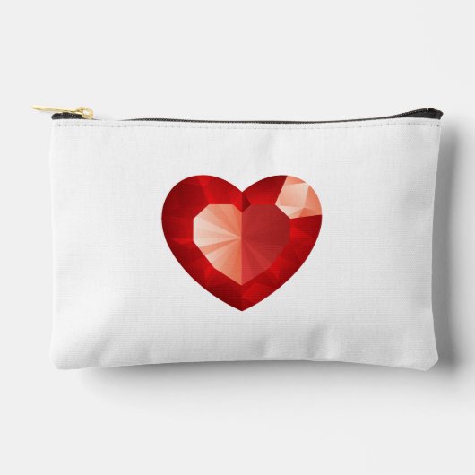 heart shaped pencil case アクセサリーポーチ (正面)