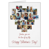 Heart Shaped Photo Collage Custom Valentines Day (正面)