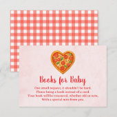 Heart Shaped Pizza Books for Baby Card | Red Check サンキューカード (正面/裏面)