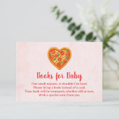 Heart Shaped Pizza Books for Baby Card | Red Check サンキューカード (スタンド正面)