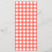 Heart Shaped Pizza Menu Card | Red Checkered メニュー (裏面)